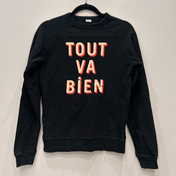 Clare V tout va bien graphic sweatshirt - Picture 1 of 6